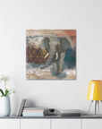 Canvas Wall Art sacred Geometry Elephant Wall Stretched Canvas Living Room Bedroom Ready to Hang