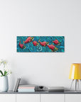 Salmon Nature Art Canvas Print - Home Office Interior Design, Serenity Canvas Art Print - Warm Decor