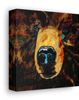 Grizzly Bear Canvas Gallery Wrap - Colorful Animal Wall Art