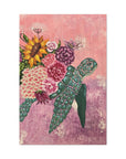 Floral Turtle Canvas Gallery Wrap - Vibrant Ocean Wall Art