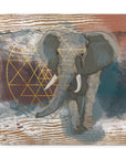 Canvas Wall Art sacred Geometry Elephant Wall Stretched Canvas Living Room Bedroom Ready to Hang