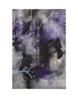 Ravens witchy dark poetic canvas print. Mythical and mystical gothic art print ravens and castles