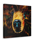 Grizzly Bear Canvas Gallery Wrap - Colorful Animal Wall Art