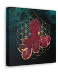 Ocean Sea Octopus, Bathroom Wall Decor, Yoga Studio Office Art, Canvas Prints Nautical  Ready to Hang