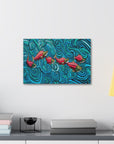 Salmon Nature Art Canvas Print - Home Office Interior Design, Serenity Canvas Art Print - Warm Decor