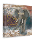 Canvas Wall Art sacred Geometry Elephant Wall Stretched Canvas Living Room Bedroom Ready to Hang