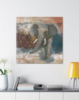 Canvas Wall Art sacred Geometry Elephant Wall Stretched Canvas Living Room Bedroom Ready to Hang