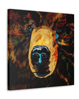 Grizzly Bear Canvas Gallery Wrap - Colorful Animal Wall Art