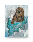 Otter and Waves Ocean positivity, Beautiful seas, Hardcover Journal Matte