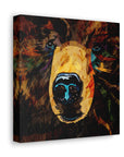 Grizzly Bear Canvas Gallery Wrap - Colorful Animal Wall Art