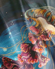 Jellyfish Art - Be Your Own light -  Limited Edition Luxury Silk Scarf