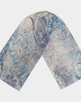 Beauty within Chaos Abstract Luxury Scarf - silk Habotai Scarf