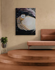 Original Art -Abstract Owl Painting- The bridge between worlds -  Wildlife Luxury Art