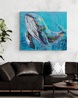 Whale Spirit Luxury Wall Art - Original Art - Breathe and Trust