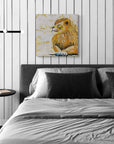 Original Art - Abstract Lion in the Sun Painting -