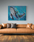 Whale Spirit Luxury Wall Art - Original Art - Breathe and Trust